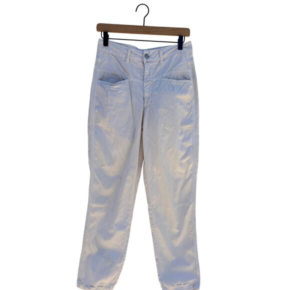 Vintage Closed Pants, White, High Waisted, Tapered, Sz 46‎ (size 4) - Picture 1 of 8